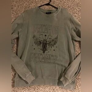 Green 'Dream On Dreamer' Graphic Sweatshirt